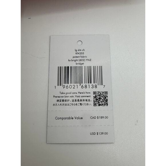 NWT Kate Spade Red Patent Leather Card Wallet - Picture 5 of 6